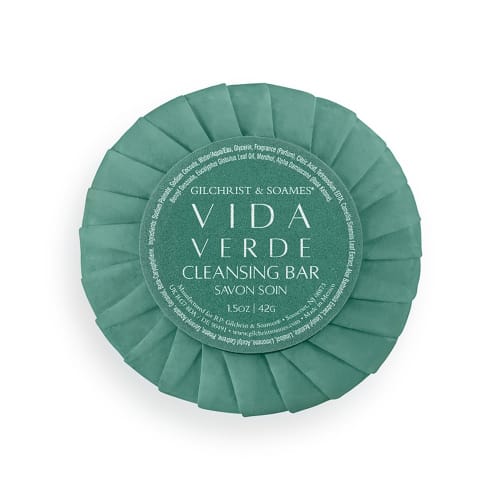 Vida Verde Round Aloe Soap, Tissue Pleat Wrap, 1.5oz/42g